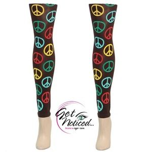 Peace Symbol Footless Tights ✌